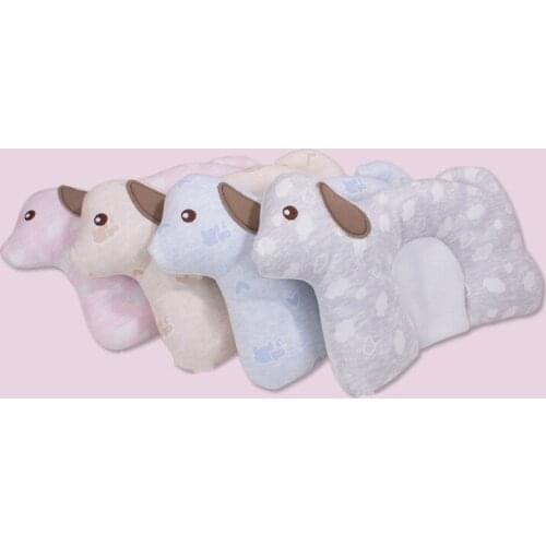 0-1 year baby pillow newborn baby head protector mesh styling pillow anti-eccentric head cartoon dog sheep animal baby pillow