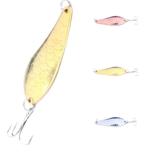 NEWUP Metal Spoon Fishing Lures 7cm 20g Fishing Bait Bass Artificial Hard Bait Spinner Spoon Wobbler