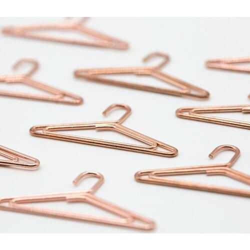 Rose Gold Special Fashion Hanger Clip Bow Tie Clips Office Accessories Paper Clip Paperclips Metal Paper Clips Bookmark