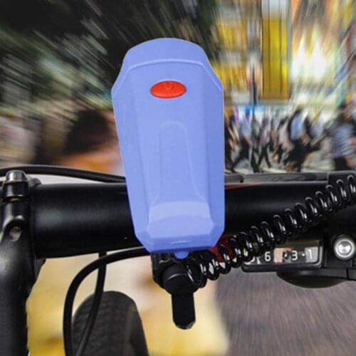 Bike Bicycle Handlebar Electric Bell LED Light Cycling Rainproof Loud Horn Ring Air Alarm Bell Sound Bike Horn Safety