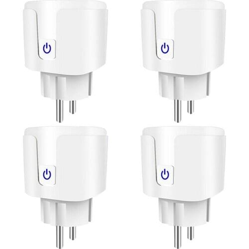 16A Wireless Monitor Outlet Timer Switch EU Plug Smart WiFi Socket Switch For Android IOS Amazon Alexa Google Accessories