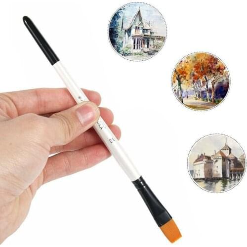 10Pcs Art Supplies Painting Brushes Set Drawing Nylon Hair Oil Acrylic WatercolorArt Supplies With Carrying Case 2021 New