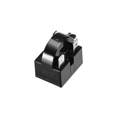 12 Ohm 3 Pin Refrigerator PTC Starter Relay Black