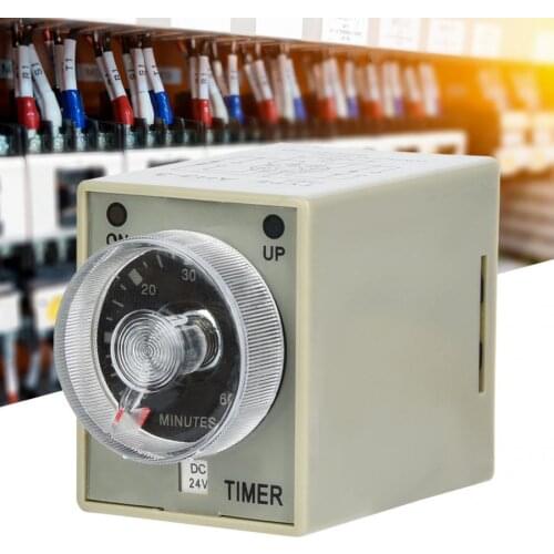 AH3-3 Timing Relay Electronic Type Adjustable Release Delay Timer Relay 8 Pins 60Min 24V 110V 220V 380V