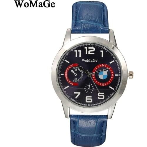 Relogio masculino Watch Men Fashion Leather Wristwatch Unique Design Analog Watch Sport Womage Brand Luxury Mens Quartz Watches