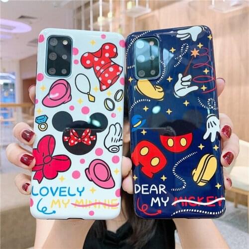 Disney Mickey Minnie Couples phone case for Samsung Galaxy S21 S20 FE Ultra S10 Plus S10e Lite Edge Plus Note 20 Ultra