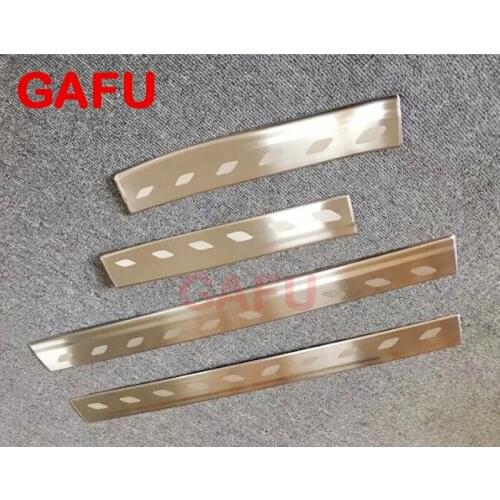 For Toyota YARIS 2017 2018 Door Sill Scuff Plate Guards Door Sills Strip Protector Stickers Car Accessories Sticker