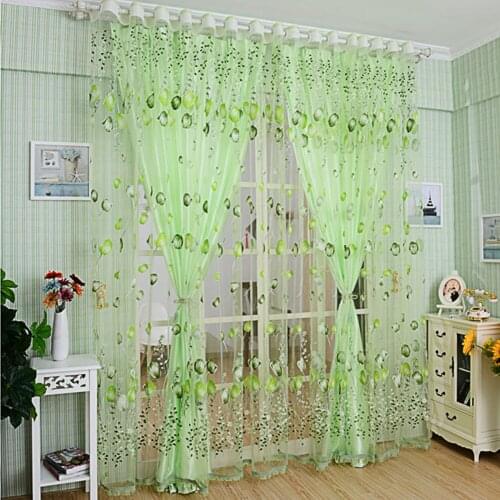 100*200cmTulip finished window screening Window curtainKids BoysGirls Bedding room Living roomElegent Drapes Cortinas para sala