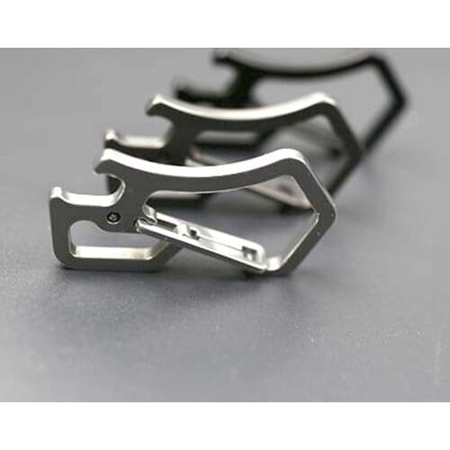 H1042 Outdoor Multifunction Bottle Opener Press Keychain Machinist Elastic Ring Quick - Release EDC