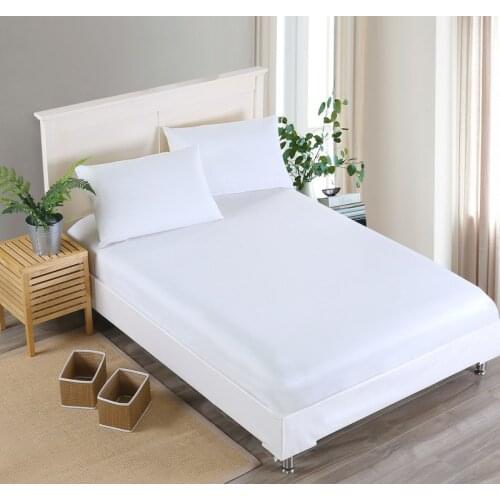 MECEROCK Solid Color Fitted Sheet Set Sanding Pillowcases Bedding Set Bed Sheet with Elastic Band Mattress Cover Bed Linen