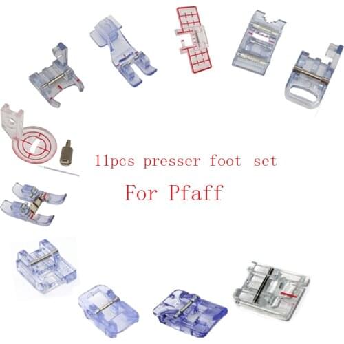 11 pcs presser foot set for Pfaff sewing machine Join & Fold Edging Foot Roller Presser Foot PIPING FOOT gear PFP-011