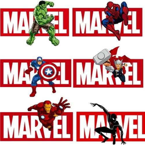 1PC Avenger alliance hot transfer decoration stickers for class a pasteurized clothing accessories