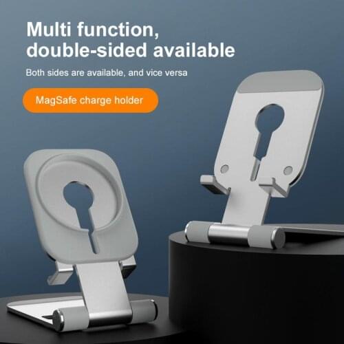 Non-slip Wireless Magnetic Phone Charger Stand Holder For IPhone 12/12Pro/12 Magsafe Desk Power Base Dock Cradle Bracket 2021