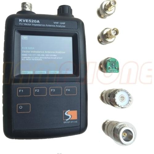 Newest KVE520A VHF/UHF VU Vector Impedance Antenna Analyzer + 5pcs Adapters for Amateur HAM Radios Vector Radio KVE 520A Vector