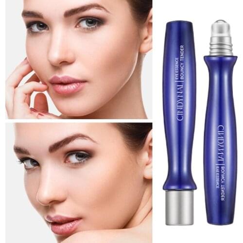 New Eye Cream Deep-ocean Blue Anti-Puffiness Serum Anti Eye Essence Ball Roller Massge Under Eye Dark Circle Remover