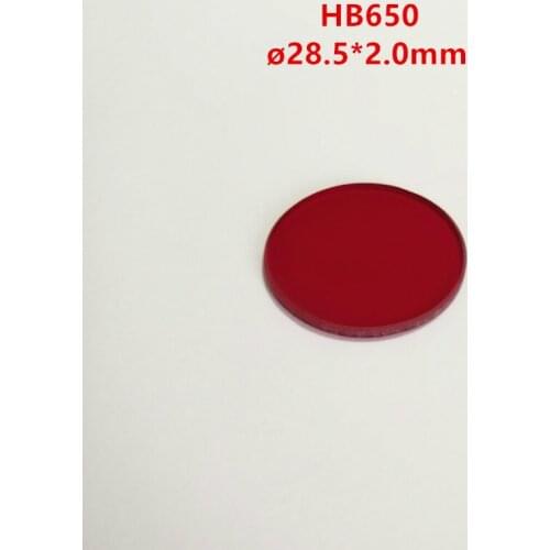 28.5*2Mm 650Nm Red Glass Filter Lens Hb650 Infrared Transmission Ipc Fill Light Detection