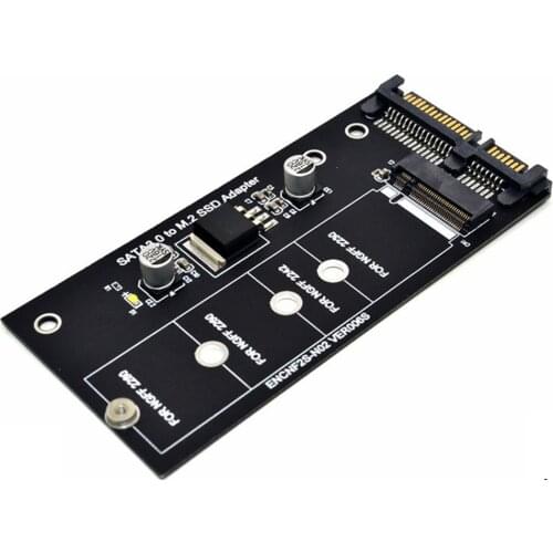6G NGFF SATA to M.2 Adapter SATA3 Raiser SSD M2 to SATA Expansion Card B Key to M Key Support 30/42/60/80mm
