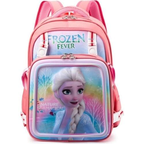 Disney frozen2 backpack Elsa Anna Snow Queen Olaf Backpacks kids primary school Bag Breathable backpack girls gift
