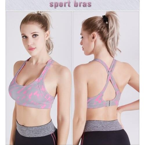 Sexy Seamless Yoga Bra Sports Bra Women Fitness Top Fashion Running Yoga Gym Underwear Female Vest Crop Top Push Up Sport Bra