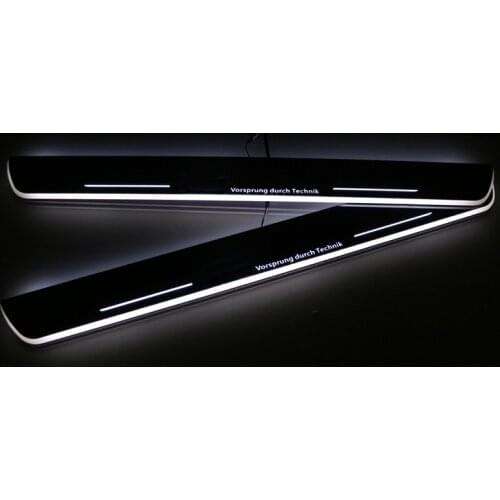 SNCN LED Car Scuff Plate Trim Pedal Door Sill Pathway Moving Welcome Light For Audi A1 A3 S3 Sedan 2014 2015 2016 Accessories