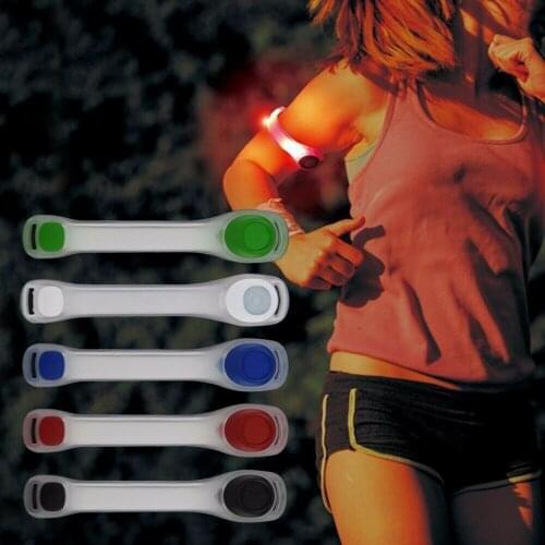 LED Flashing Safety Light Lamp Adjustable Armband Reflective Bracelet For Runner Jogger Dog Collar Bicycle Rider