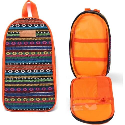 Outdoor Portable Cookware Kitchen Utensils Organizer Camping Hiking Travel Cooker Storage Bag BBQ Picnic Tableware (Only Bag)