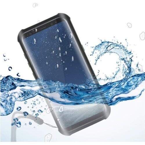 Waterproof case Samsung Galaxy S8+ KSIX Aqua Case Black Transparent