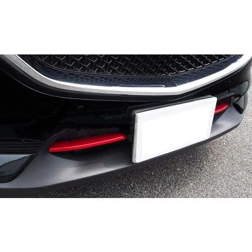 For Mazda CX-5 CX5 CX-8 2017-2019 2020 Bumper grille trims Car body protection ABS chrome Grid Grill Grille Around panel hoods