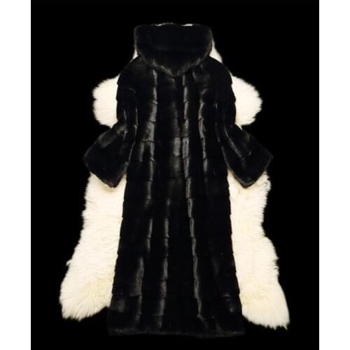 Winter Jacket Natural Mink Double Faced Fur Coat Warm Thick Plus Size Outwear Chaqueta Invierno Mujer Y0706 MF452