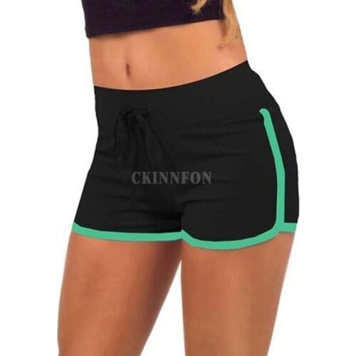 100Pcs/Lot Women Summer Fitness Yoga Short Sports Shorts Workout Waistband Hot