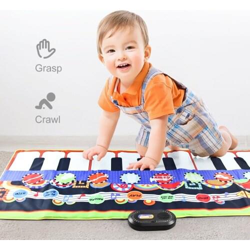 135x59cm Baby Musical Piano Mat Multifunctional Instrument Toy Touch Play Keyboard Crawling Carpet Educational Toy Children Gift