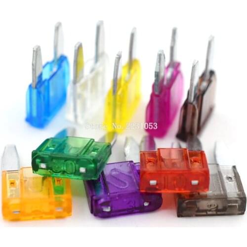 20PCS Small Blade Fuse Auto Car Truck Fuse Automobile Safety Pipe Xenon Lamp Fuse Safety Pipe 5A 10A 15A 20A 25A 30A Fuse