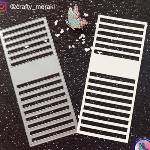 2021 New Arrival Stripe Rectangle Metal Cutting Dies Craft for Scrapbooking Handmade Mould Blade Punch Stencils Dies Cut Model