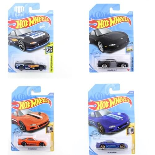 2021 Original Hot Wheels Mini Alloy Coupe MAZDA RX-7 1/64 Metal Diecast Model Car Kids Toys Gift