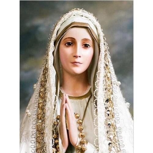 Diamond Mosaic Diy 3D Diamond Embroidery Virgin Of Mercy Diamond Painting Cross Stitch Floral Rhinestone Decoration Stickers Kit