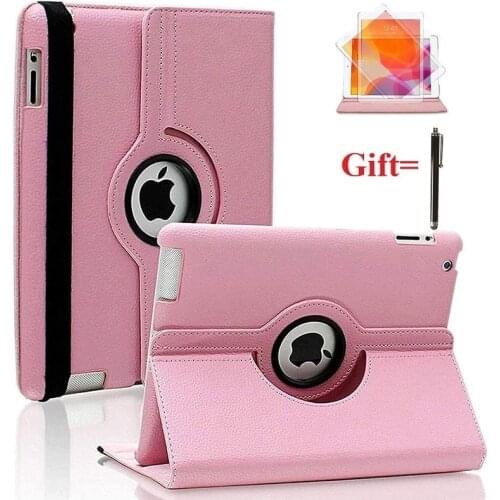 Cover for Apple iPad 2/3/4 9.7 inch A1460 1458 A1416 A1430 A1403 A1395 Tablet Case PU Leather 360 Degree Rotating Bracket Cover