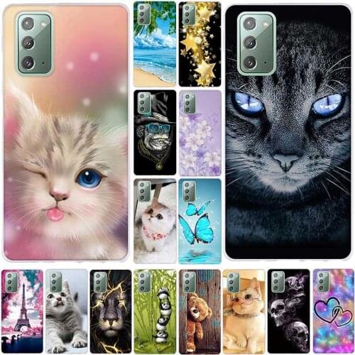 Case Cover For Samsung Galaxy Note 20 Case Silicone Soft TPU Phone Covers For Samsung Galaxy Note20 Cases Cool Lion Flower Bags