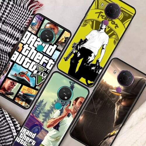 Gta 5 Grand Theft Auto V Cell Phone Case for Nokia 5.4 7.2 3.4 5.3 2.3 3.2 8.3 5G 2.4 2.2 4.2 1.3 1.4 C20 G20 X20 Cover Coque