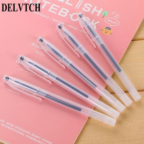 DELVTCH 5PCS/set 0.5MM Gel Ink Pen Office Signature Pen School Student Writing Stationery Supplies Gift Black / Blue / Red Ink