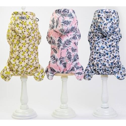 Dog Raincoat Waterproof Puppy Jacket Pet Rainwear Clothes for Small Dogs/Cats Free Shipping Drop Ship