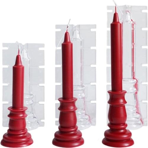 European Church Roof Shaped Candle Mold Candlestick Shaped Candle Moulds For Candle Making DIY Gypsum Scented Candle Clay Resin