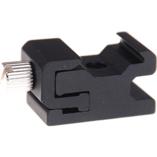 Camera Metal Cold Shoe Hot Shoe Flash Bracket Mount Adapter With 1/4 Tripod Screw To Light Stand Tripod