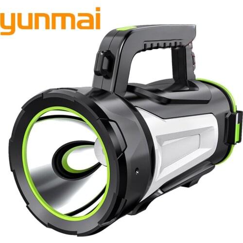 Powerful USB Charging COB Night Camping LED Flashlight With Built-in Battery Flashlight For Emergency Power White Red Lantern