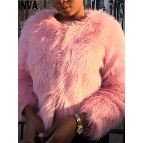 ONTINVA Long Fur Coats