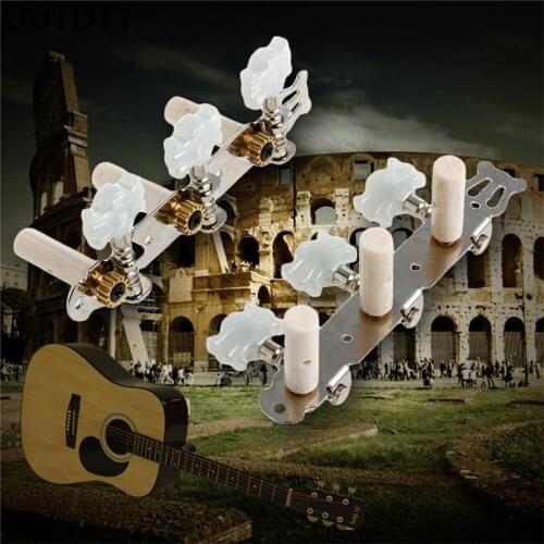 OOTDTY One pair Guitar Tuning Pegs Machine Tuners White Machine Head for Classic Guitar