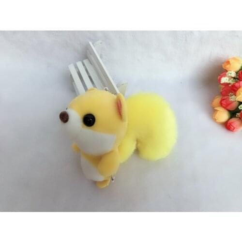 Plush keychain plush squirrel toy stuffed pendant toy keychain soft big tail squirrel toy