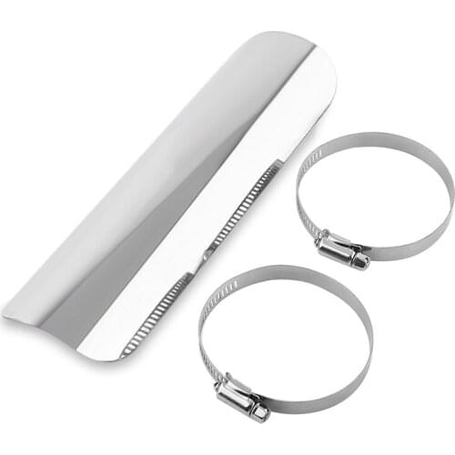 Dropshipping Heat-Shield Universal Motorcycle Exhaust Pipe Heat-Shield Muffler Staight Cover With 2 Clamps