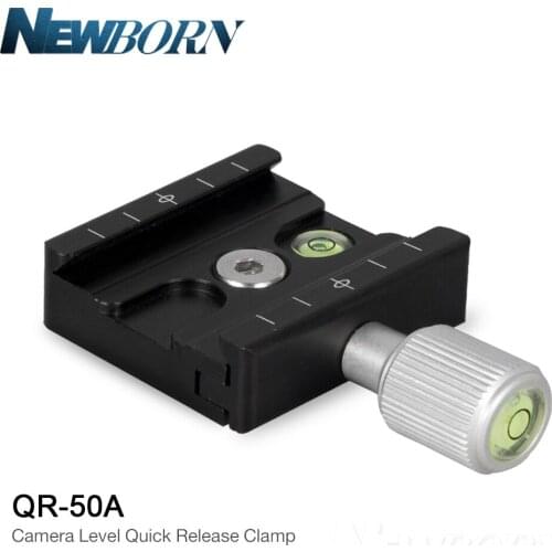 QR50A Camera Level Quick Release Clamp for DSLR monopod camera Tripod Photography Aluminium alloy Clamp