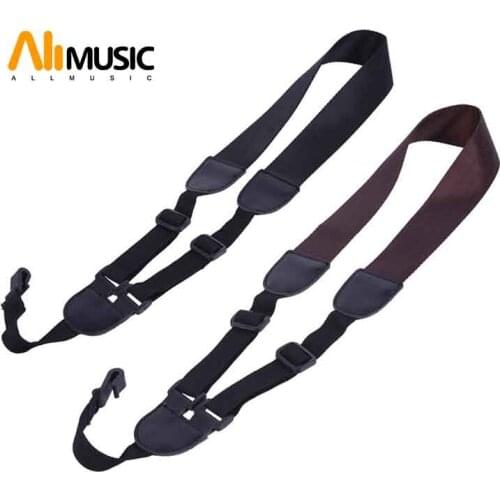 Adjustable Hook Nylon Ukulele Guitar Strap Black