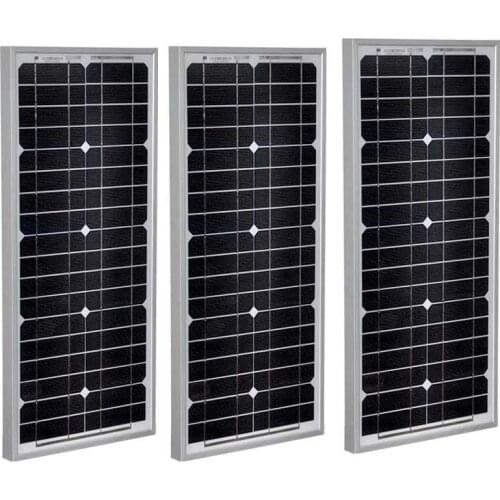 Solar Panel Car 12V 20W 3PCS Pannello Fotovoltaico 60W 36V Chargeur Solaire Battery Motorhome Caravan Car Camp Rv Outdoor Roof